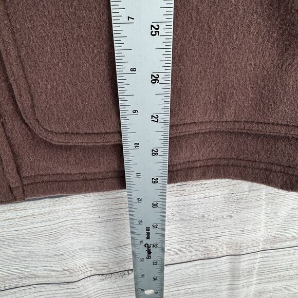 Sorel Jacket Mens Medium Brown Wool Blend Outdoor Full Zip Snap Pockets Workwear - Picture 12 of 14